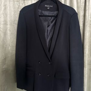 ELIZABETH AND JAMES wool tuxedo blazer size 10